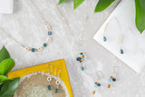 Koi Woven Gemstone Pendant Necklace