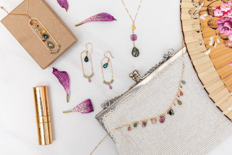 Dripping Tourmaline Necklace