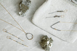 Herkimer Deep "V" Necklace