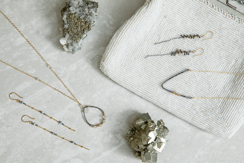 Herkimer Deep "V" Necklace
