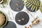 Rose Disc "Y" Necklace