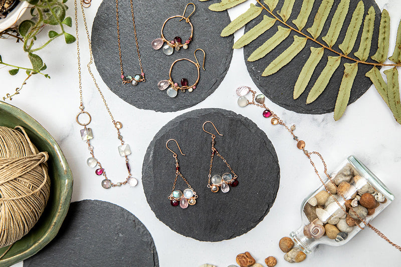 Rose Disc "Y" Necklace