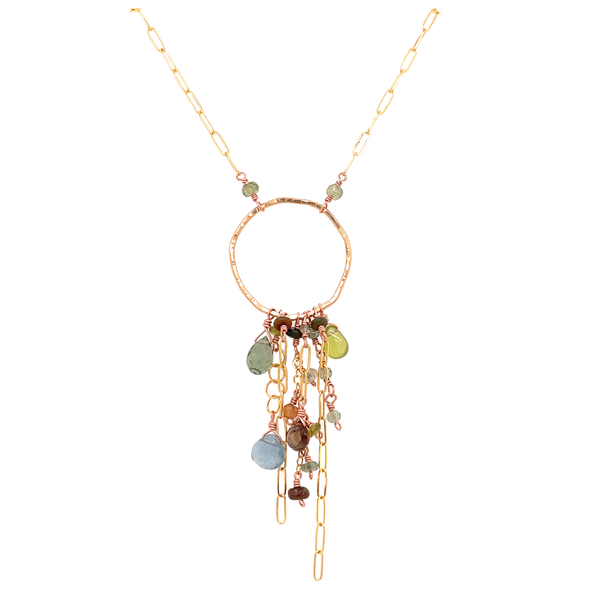 Deep Woodland Tassel Necklace