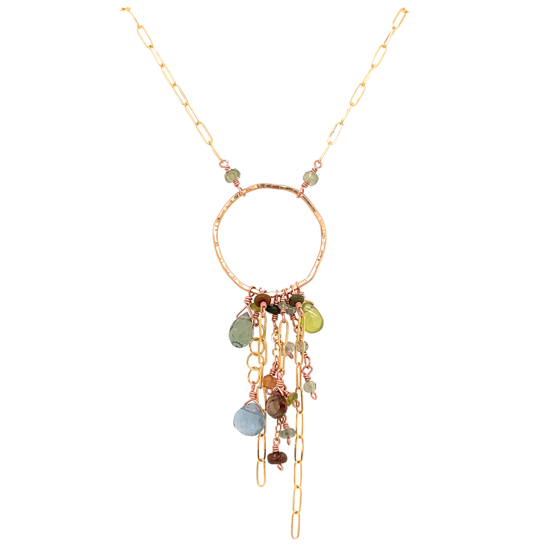 Deep Woodland Tassel Necklace