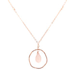 Rose Quartz Love Pendant Necklace