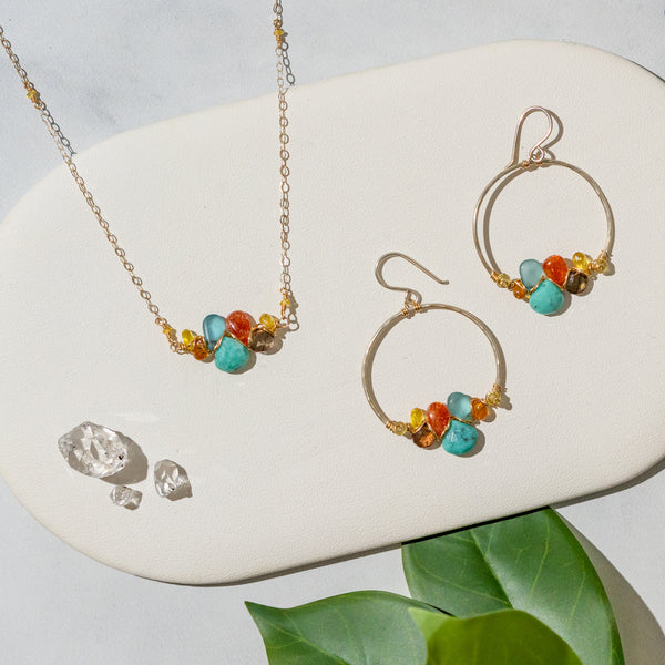 Prismatic Spring Woven Necklace