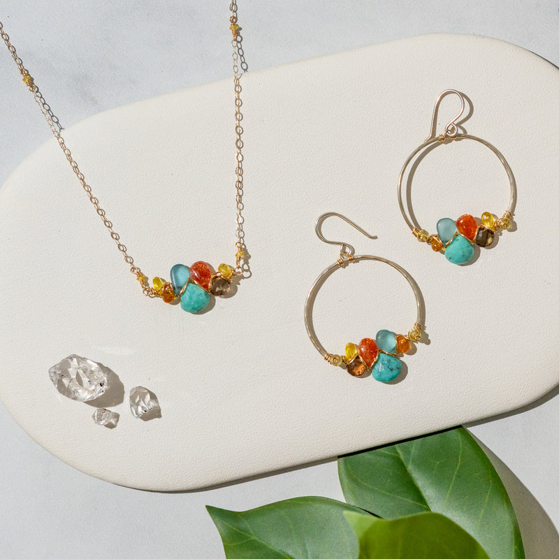 Prismatic Spring Woven Necklace