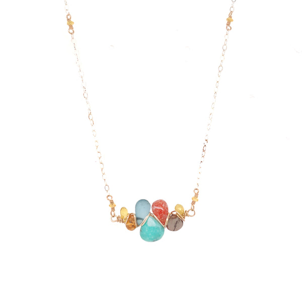 Prismatic Spring Woven Necklace