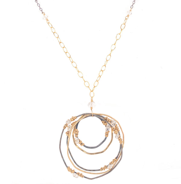 Plethora of Hoops Necklace