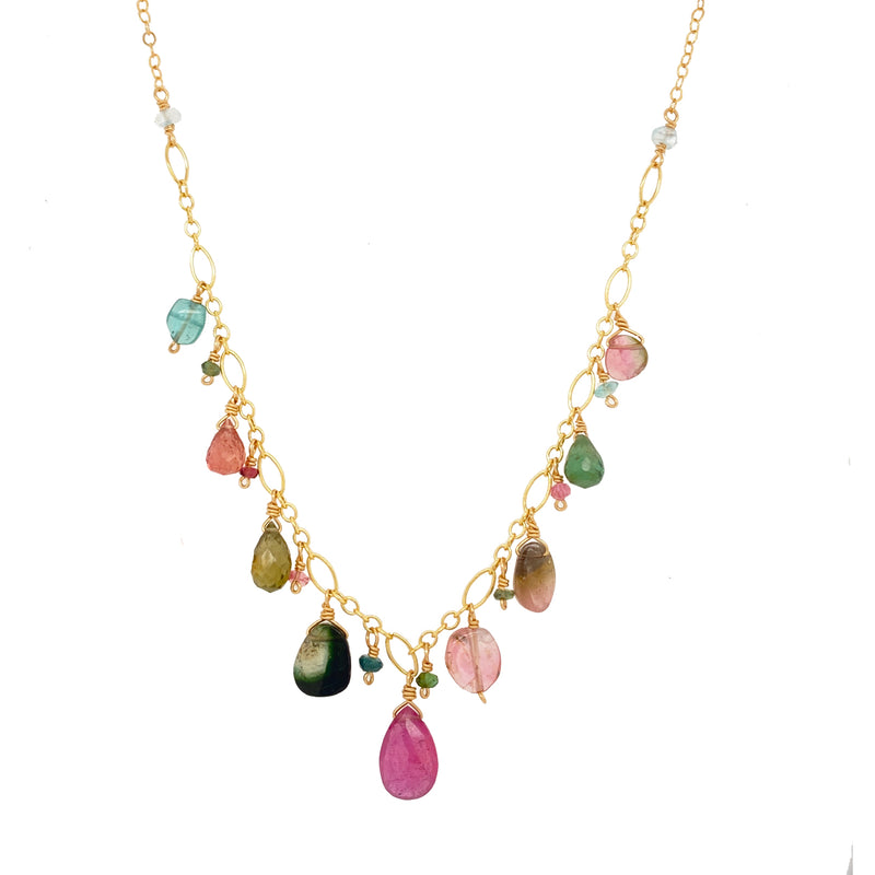 Dripping Tourmaline Necklace