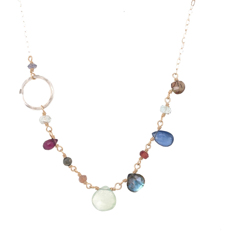 Eclectic Gemstone Links Necklace