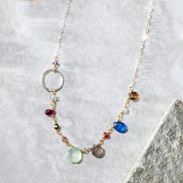 Eclectic Gemstone Links Necklace