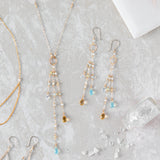 Dripping Gemstones Links Necklace