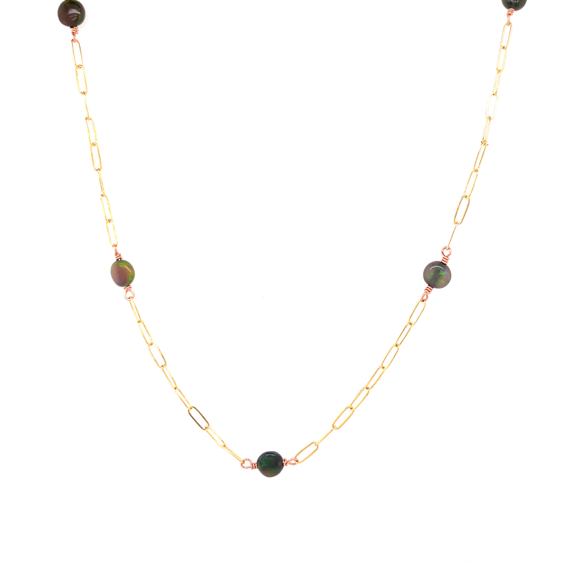 Interspersed Opal Necklace