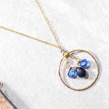 Deep Blue Water Pendant Necklace