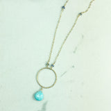 Turquoise Falls Pendant Necklace