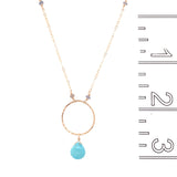 Turquoise Falls Pendant Necklace