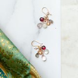 Encompassing Gemstone Drop Earring