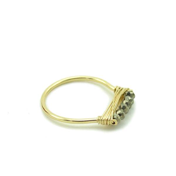 Pyrite Stacking Ring